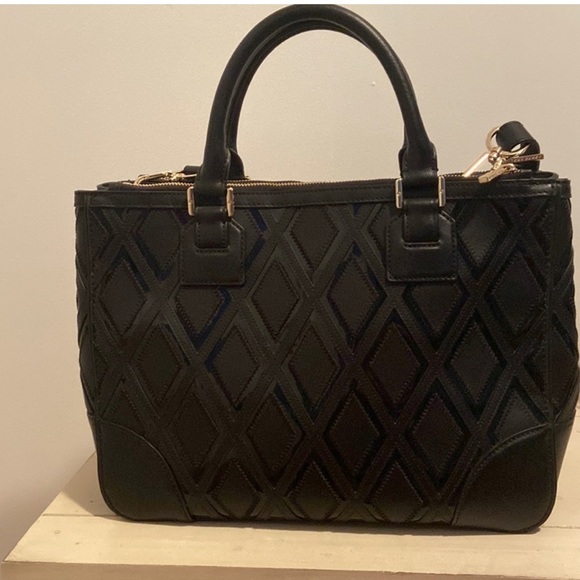Tory Burch Large Quilted  Robinson black leather Bag - Picture 5 of 6
